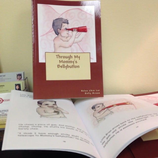 #HelenChinLui’s first children’s book “Through my Mommy’s Bellybutton”. Delightful story about an older sibling waiting for his little brother to be born. #childrensbook #healingplacemed