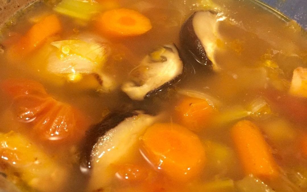 One bowl of #antiinflammatory #digestion #soup in #bonebroth. I’ll work on #recipe later. #foodie #food #wholefoods