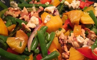 Beet Salad with Beet Greens and Gorgonzola Cheese – Recipe