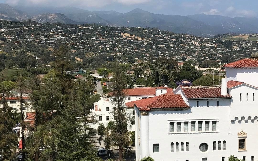 View From the old court house in #santabarbara