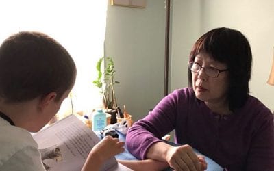 7 yr client reading me a story during #reflexology session #digestive #healingplacemedfield