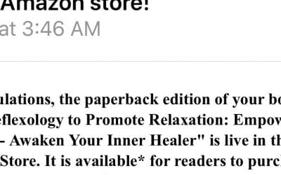 Best news! My book Foot Reflexology to Promote Relaxation is in print! Get your copy https://amzn.to/2RlRb3L #reflexology #relaxation #wellness #healing #stress #anxiety
