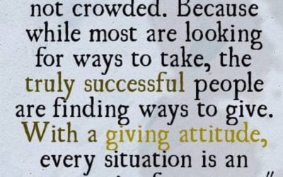 Every chance I have I #giveback #payitforward