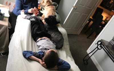 Puppy assisted #reflexology session. Download my FREE report 10 Keys to Understanding Your Chakra System YourChakraSystem.com #healing #energyhealing #bewell #chakras #positivity #ENERGY #lightworker #manifest #mindbodyspirit #selfhealing #holistic #highvibelife #reiki #health #healing #donthatemeditate #belight #energyhealers #lightworkers #stuckenergy