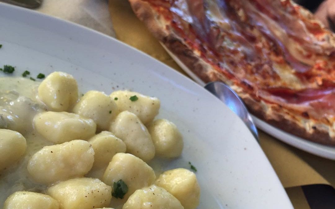 #gnocchi with #bluecheese and #pizza #yum #grateful #Venice