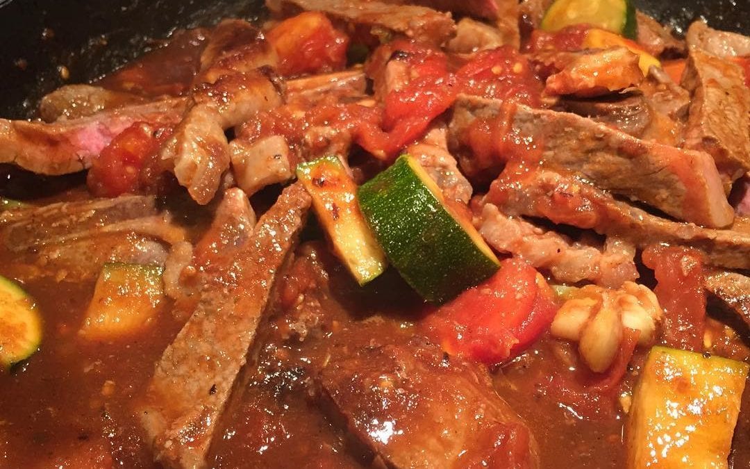 There is nothing like #homecooking beef tomatoes and zucchini in black bean sauce. #chinesefood #comfortfood