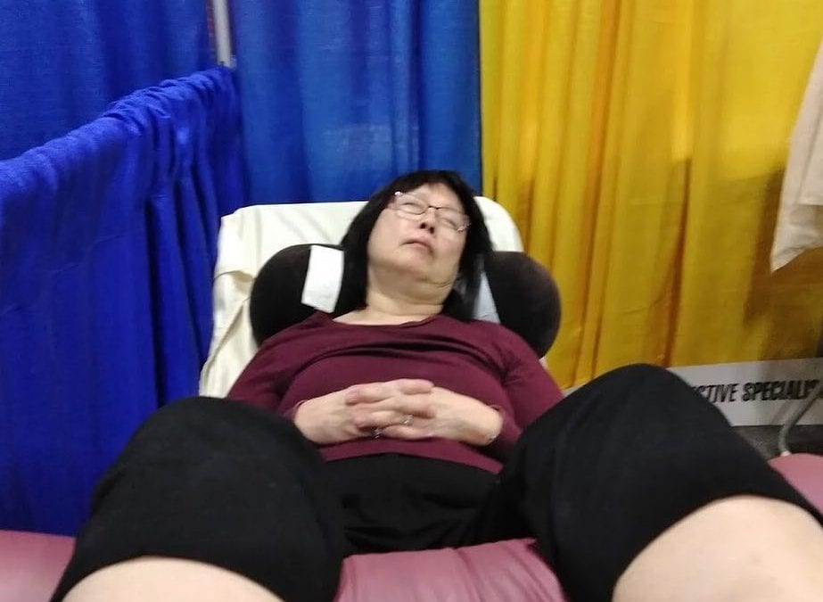 It was a very good weekend at the #healingplacemedfield booth. Thank you everyone for coming. #reflexology