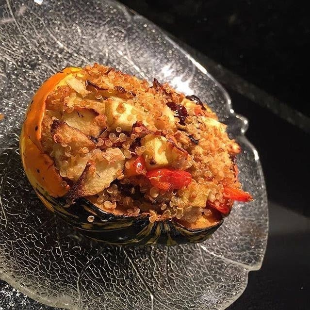 Gluten Free Quinoa Stuffed Acorn Squash Recipe