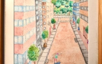 When I had time way before I started my business, I used to paint. This is a watercolor of my two sons when they were young teenagers and into skateboarding. I will eventually go back to painting. #notthatlongago #children #energyhealing #healingplacemedfield #healingplaceenergyschool #reflexology #healingjourney #feedmysoul #empowerment