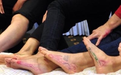 Class on musculoskeletal reflexology. Learned about the nerves, tendons, ligaments in the shoulders, arms and legs. If you want to explore how Reflexology can help you to relieve body pain check out the HealingplaceMedfield.com #Footreflexology #pain #achingjoints #aching #healingplacemedfield #healingplaceenergyschool