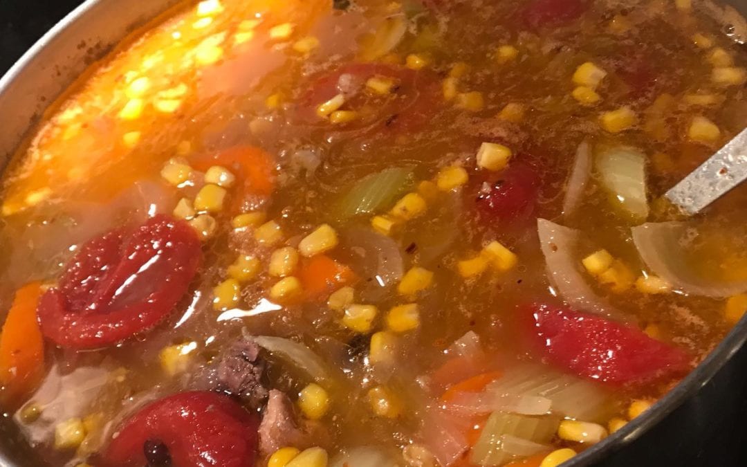 Nothing more grounding then soup! Barley, black bean, corn and beef soup! #soup #grounding #barleyandbeefsoup #comfortfood #healingplacemedfield #healinglaceenergyschool