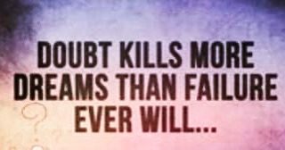 Doubt and fear are #dream #killers #healingplaceenergyschool #healingplacemedfield