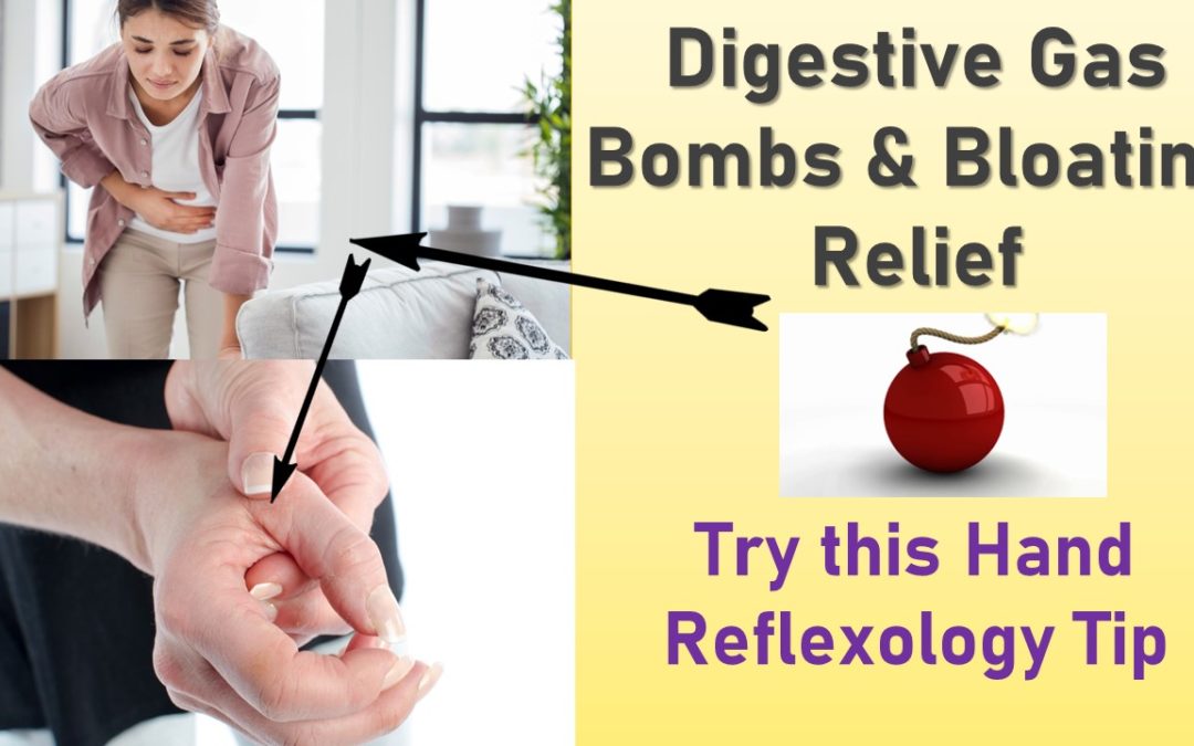 Video: Relieve Digestive #Gas and #Bloating Relief with Hand #Reflexology